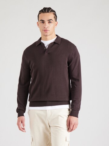 SELECTED HOMME Pullover 'SLHBERG' in Grau: Vorderseite