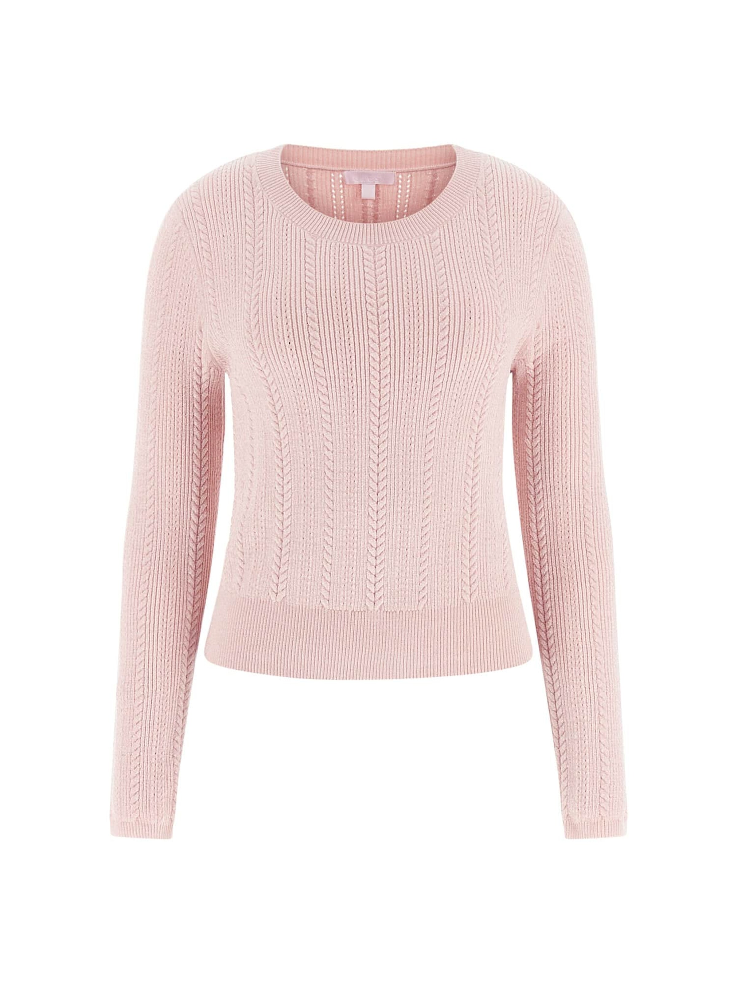 GUESS Sweater in Pink: front