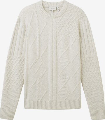 Pull-over TOM TAILOR en beige : devant