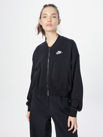 Nike Sportswear Sweatjacke in Schwarz: predná strana