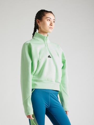 ADIDAS SPORTSWEAR - Sweatshirt de desporto 'Z.N.E.' em verde: frente