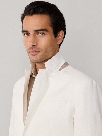 Hackett London Regular Fit Sakko 'Delave Hopsack' in Weiß