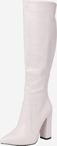 Misspap Boots in White: front