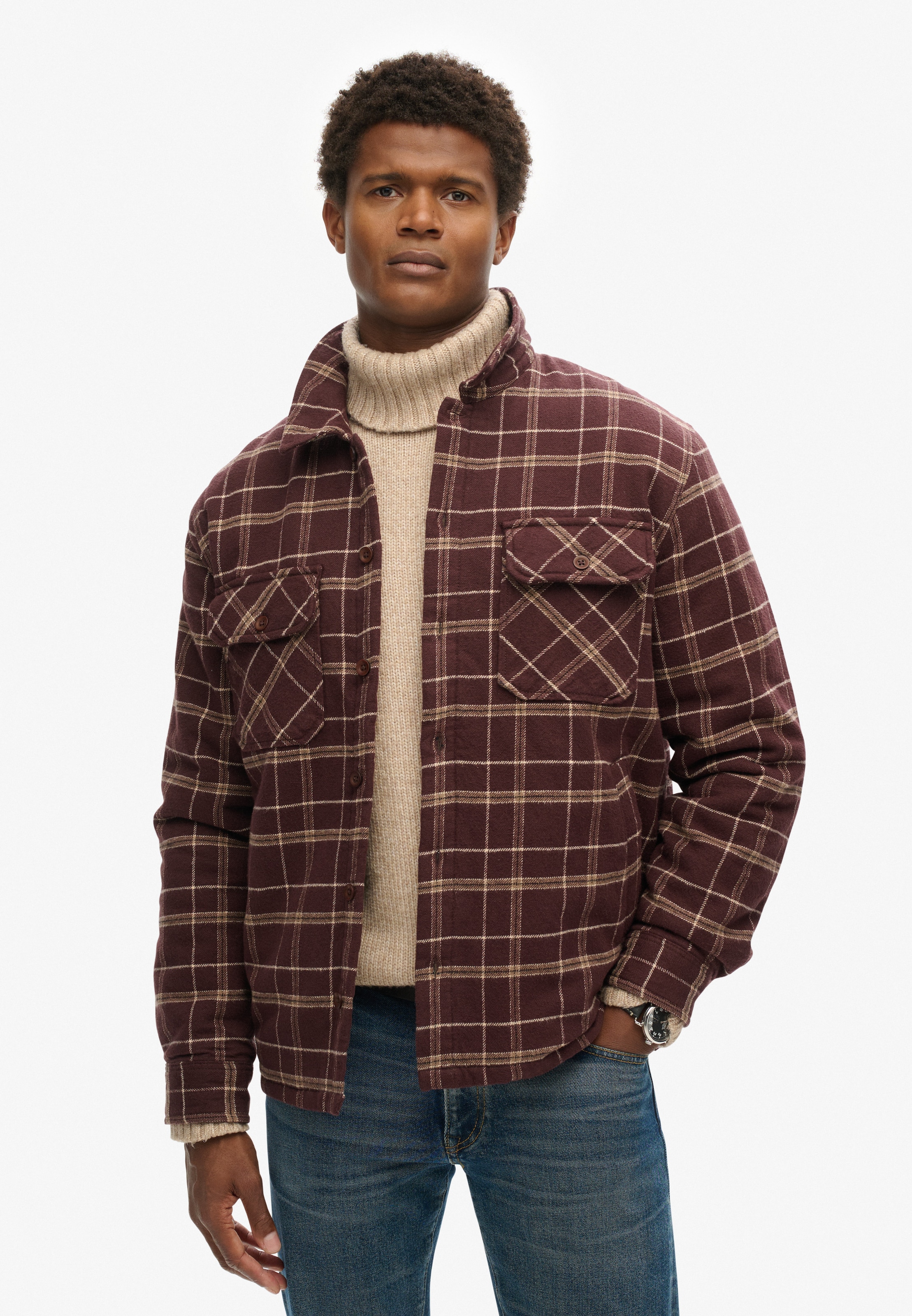 Superdry & Co Between-Season Jacket in Brown: front