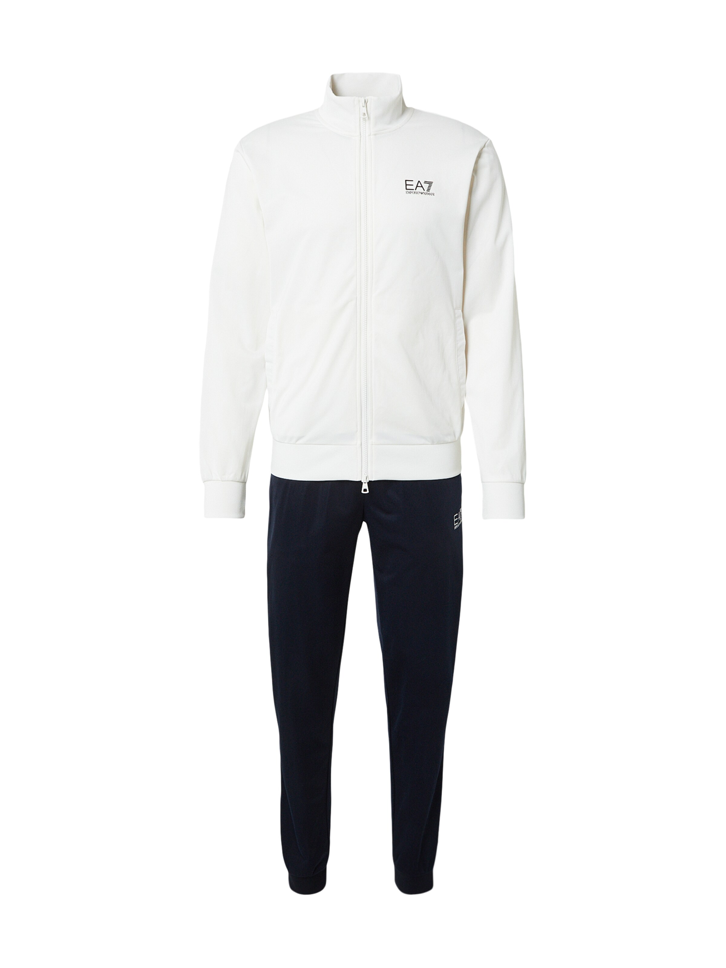 EA7 Emporio Armani Joggingpak in de kleur Navy / Wit, Productweergave