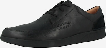 CLARKS Lace-Up Shoes 'Oakland Craft' in Black: front