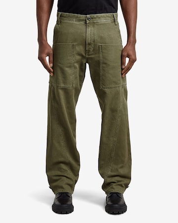 Regular Pantalon cargo 'Fatigue Cargo Pants' G-STAR en vert : devant