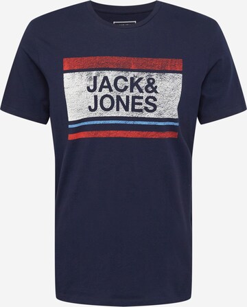 JACK & JONES Koszulka 'BRYAN' w kolorze niebieski: przód