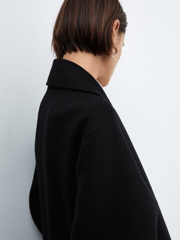 MANGO Between-Seasons Coat 'Picarol' in Black