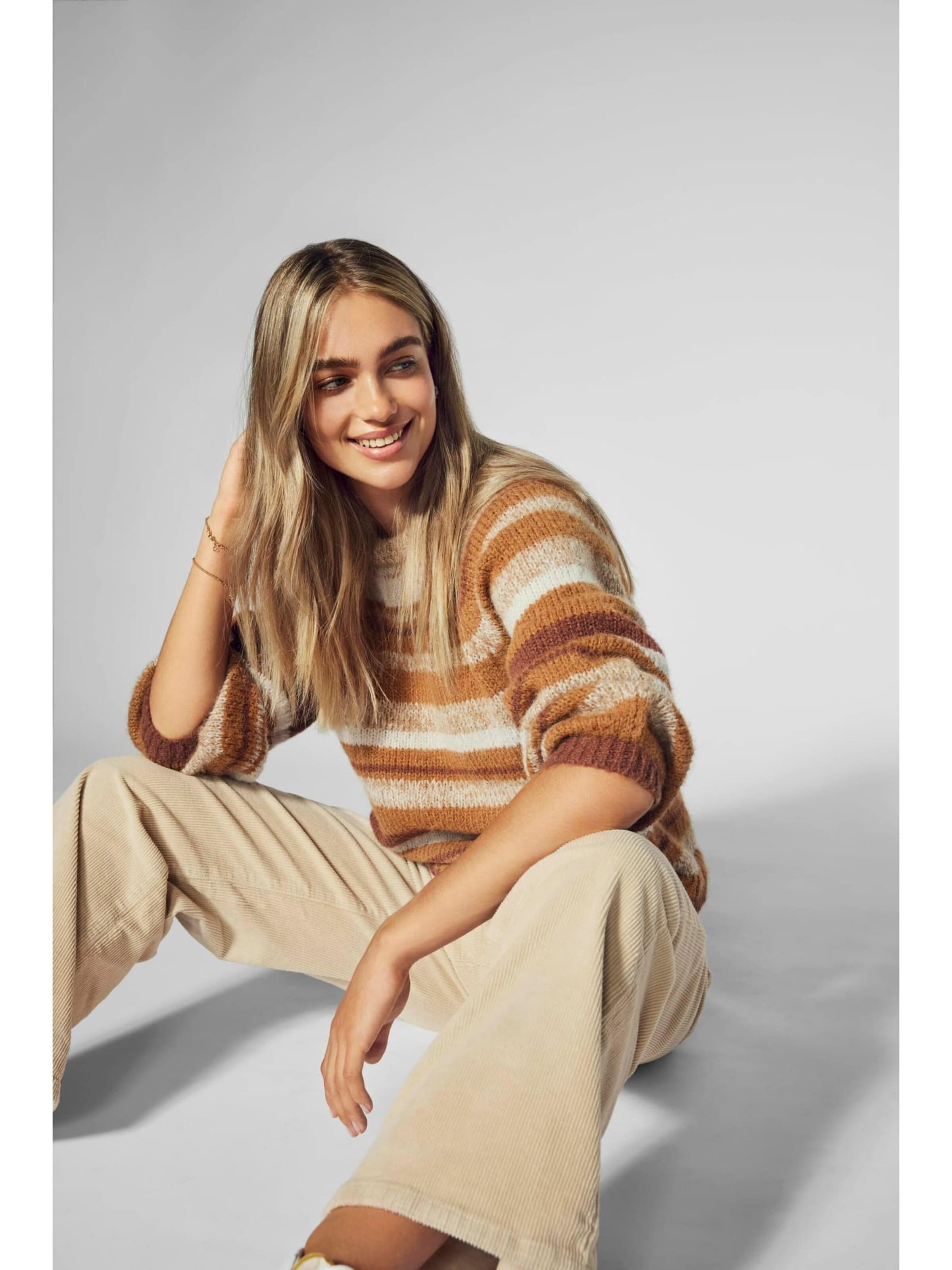 ONLY Baggy Broek 'Hope' in Beige: voorkant