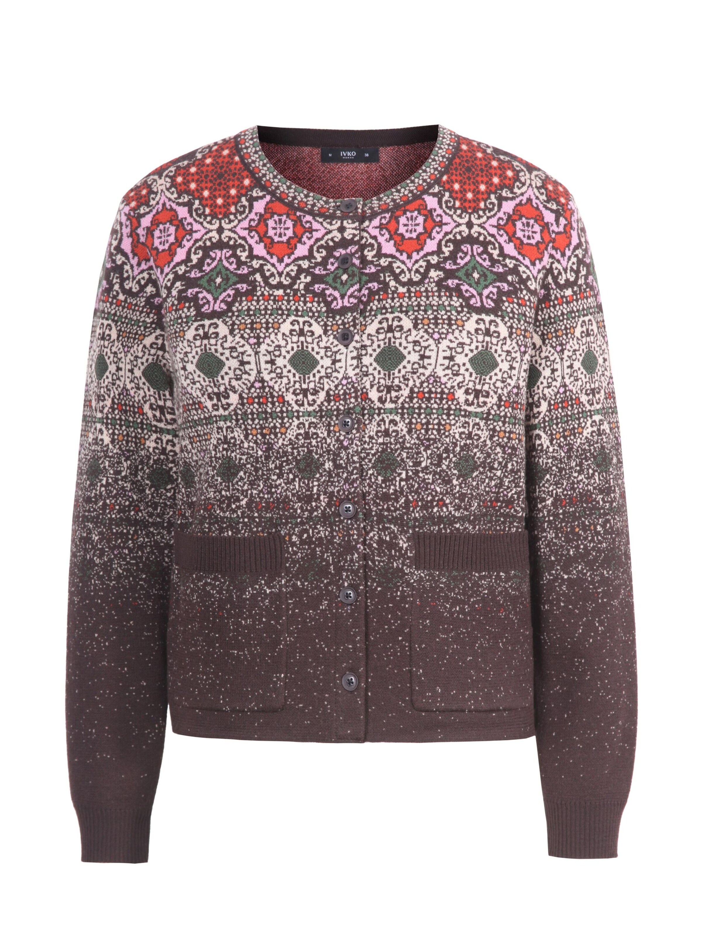 IVKO Woman Strickjacke in Braun: Vorderseite