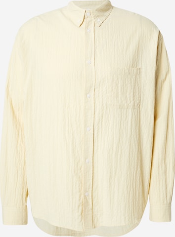 geltona WEEKDAY Patogus modelis Marškiniai: priekis