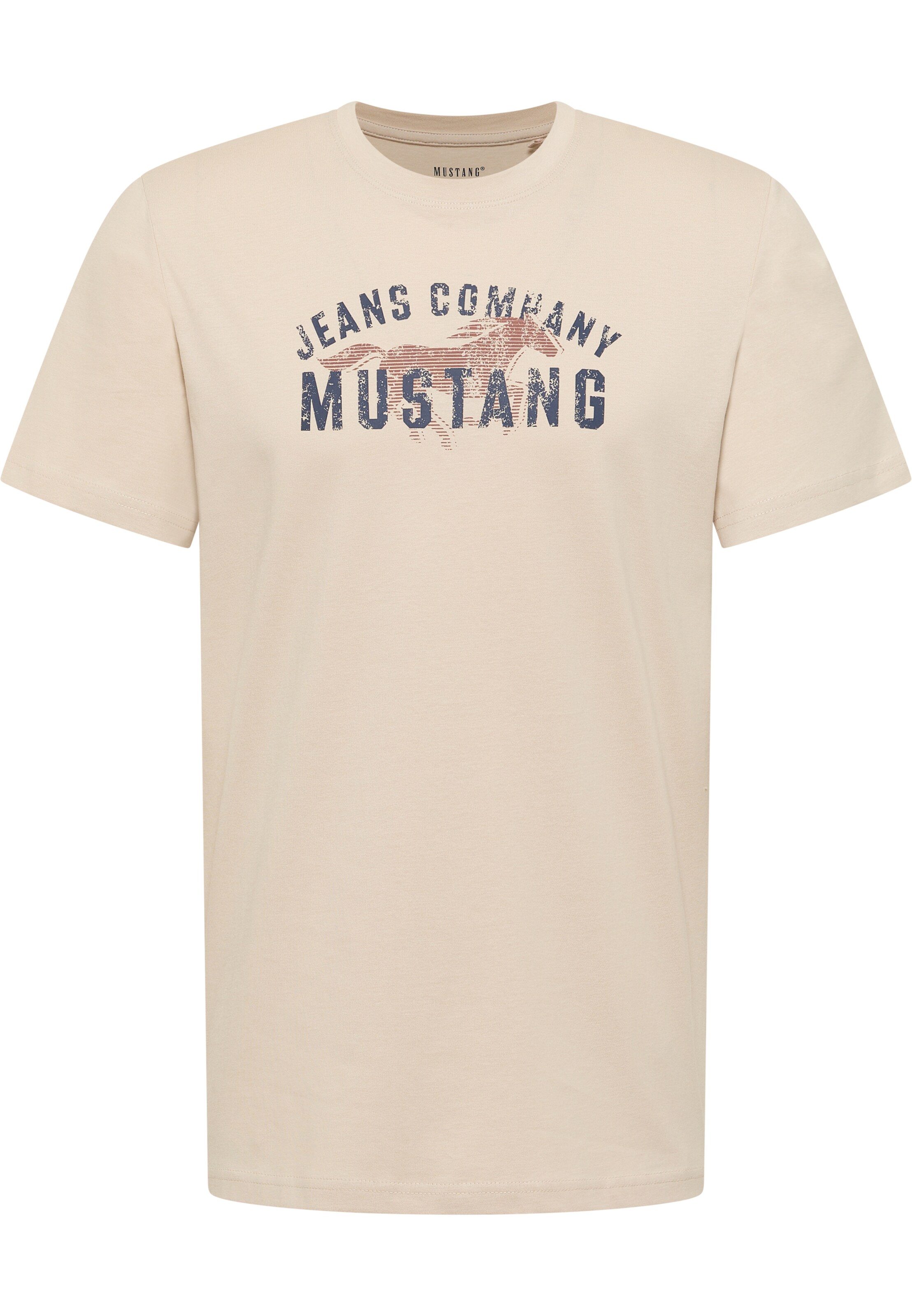 MUSTANG T-Shirt 'Austin' in Braun: Vorderseite