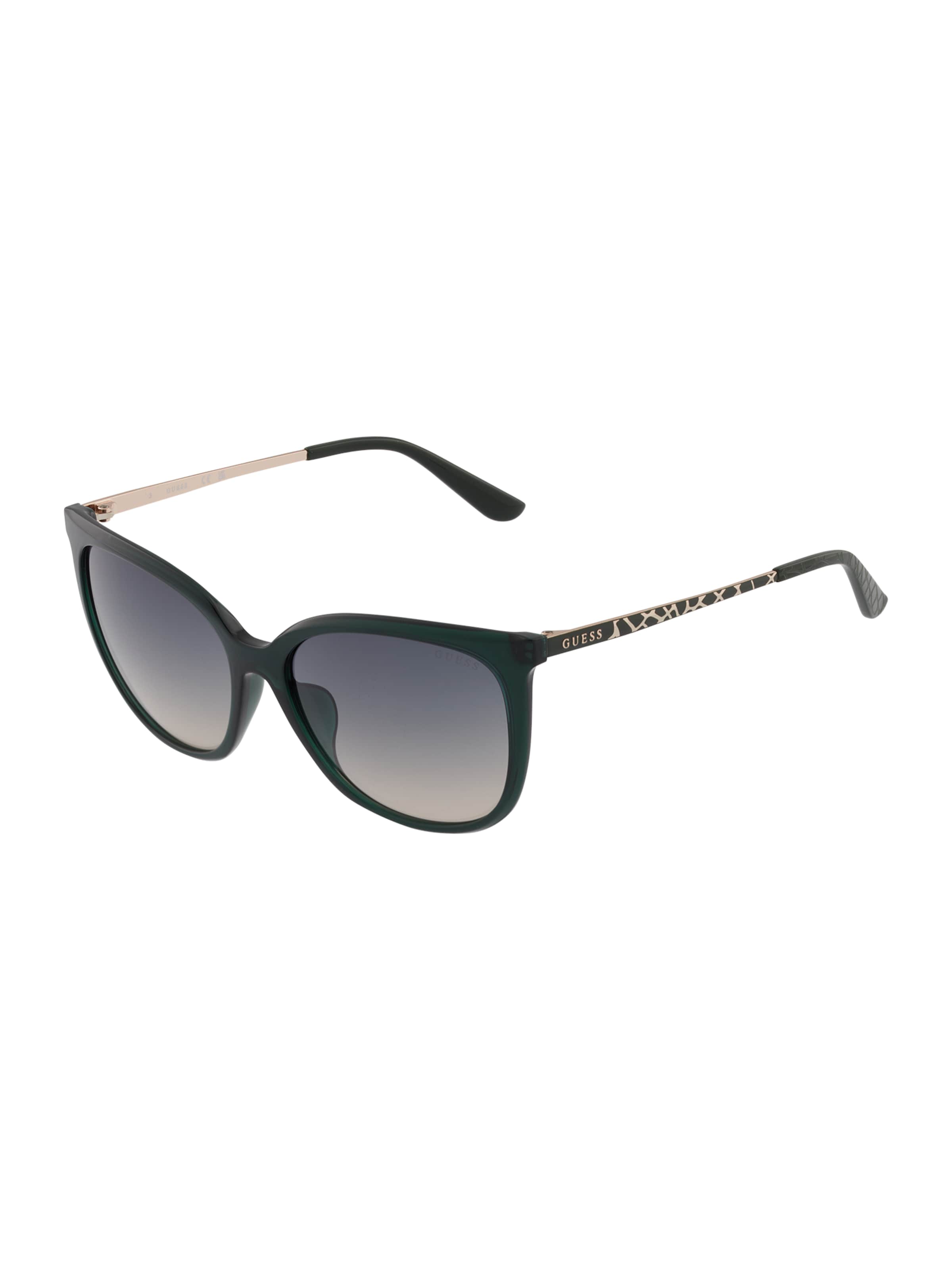 GUESS Päikeseprillid, värv roheline: eest vaates