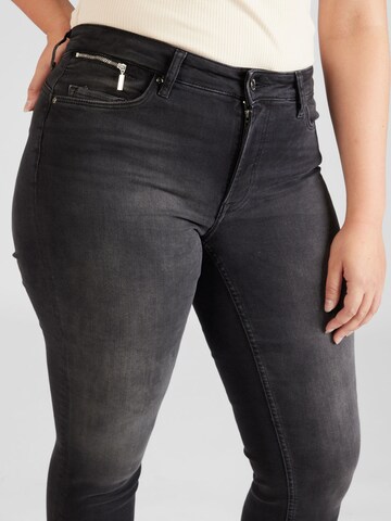 ONLY Carmakoma Slim fit Jeans 'Eva' in Black