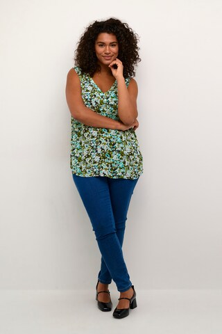 KAFFE CURVE Top 'Ami' in Blue