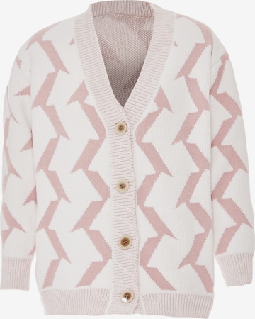 Poomi Knit Cardigan in Pink: front