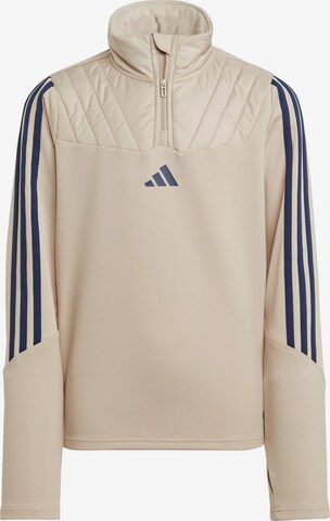 ADIDAS PERFORMANCE Athletic Sweatshirt 'Tiro 23' in Beige: front