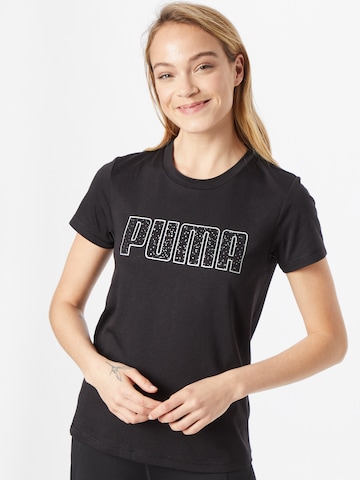 PUMA Performance Shirt 'Starddust' in Black: front