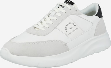 Sneaker low 'SERGER KC Maison' de la Karl Lagerfeld pe alb: față