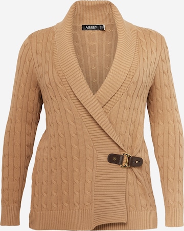 Lauren Ralph Lauren Plus Sweter 'DONATO' w kolorze beżowy: przód