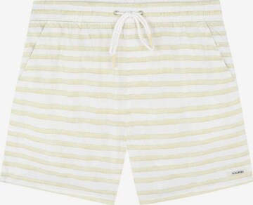 Shorts de bain 'Watercolor' Scalpers en jaune : devant