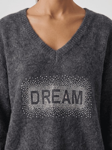 Pull-over oversize 'Silja' americandreams en gris