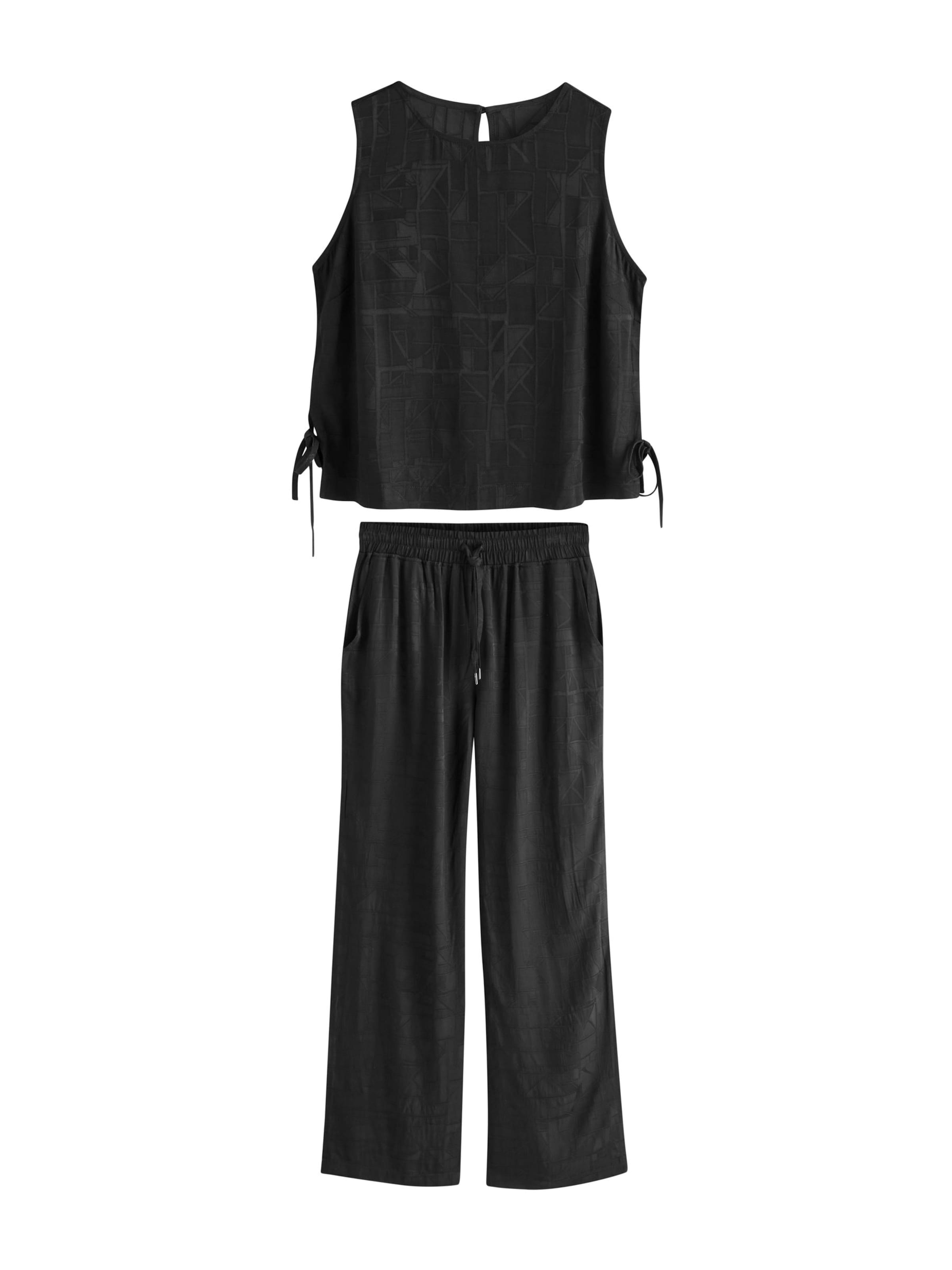 Next Pyjama in Schwarz: Vorderseite