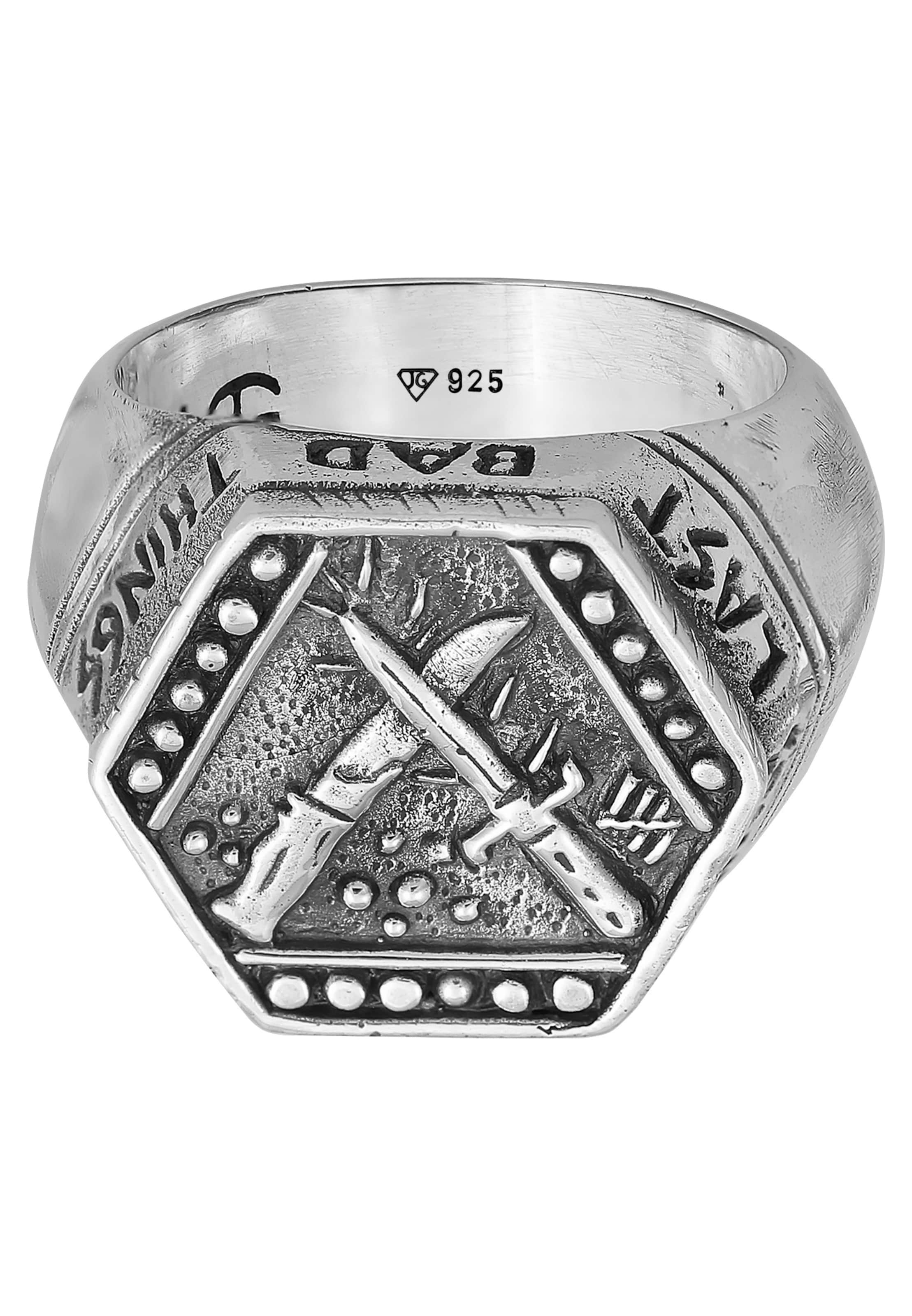 Haze&Glory Ring 'Knife' in Silver: front