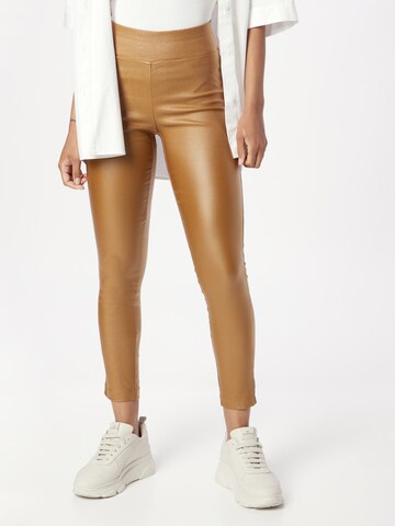 Soyaconcept - Skinny Leggings 'Pam 2-B' em amarelo: frente