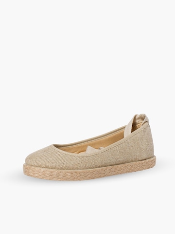 Pisamonas Ballet Flats in Beige: front