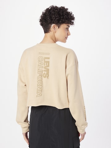 LEVI'S ® Sweatshirt 'GR Carla Raw Cut Crew' i beige