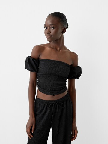 Haut Bershka en noir : devant