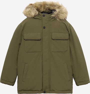 MANGO KIDS Jacke 'Fernando' in Grün: Vorderseite
