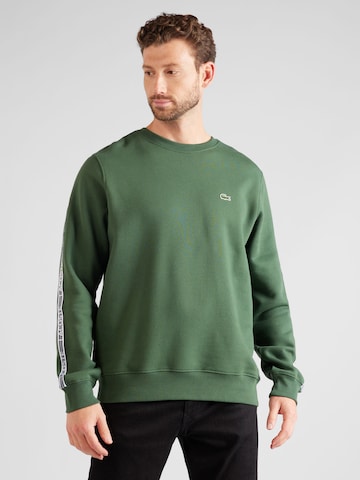 Sweat-shirt LACOSTE en vert : devant