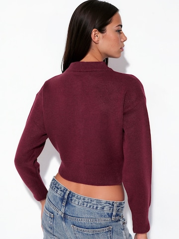 Viorna Knit cardigan 'Strickjacken' in Red