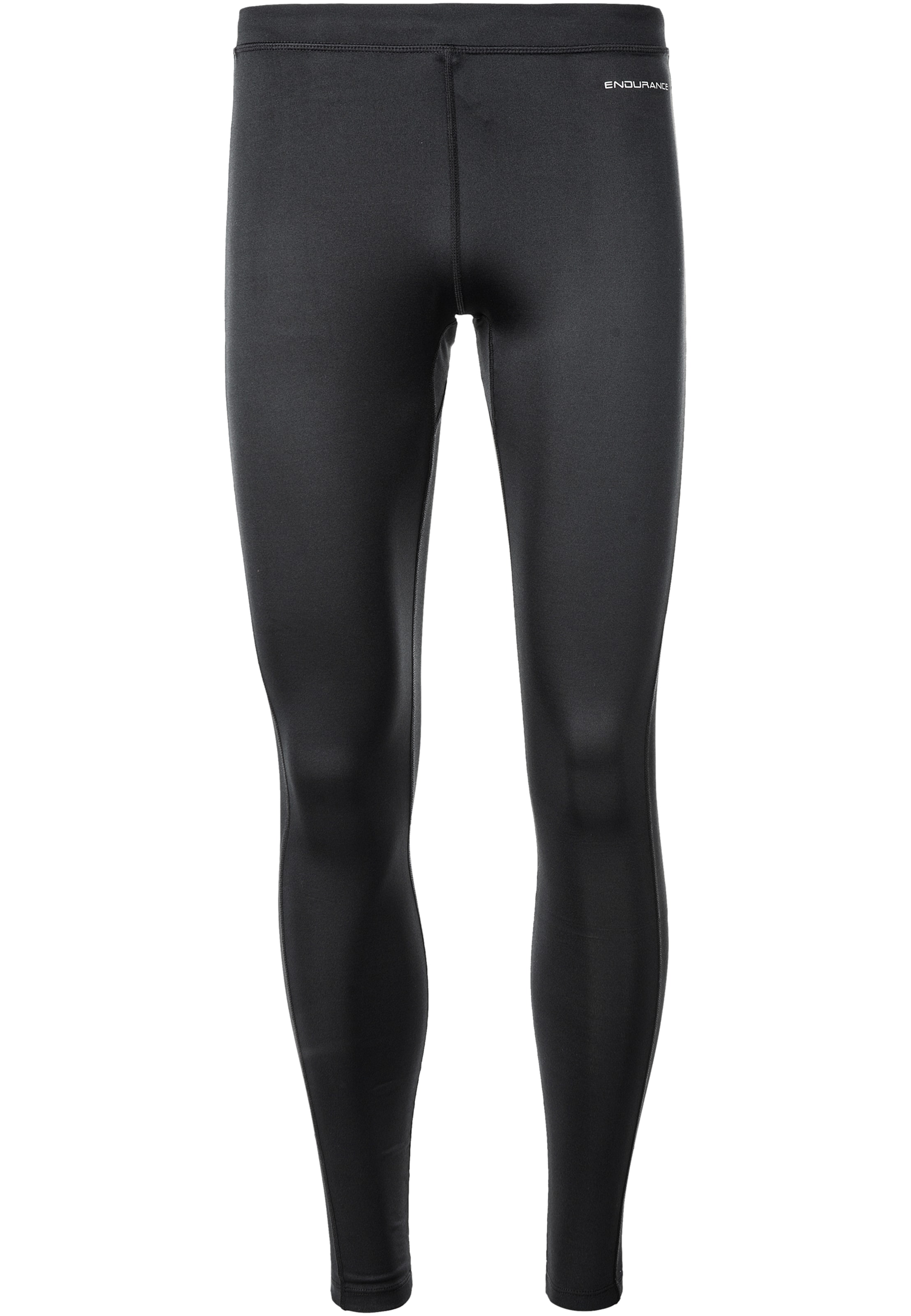 ENDURANCE Skinny Sportbroek 'Zane' in Zwart: voorkant