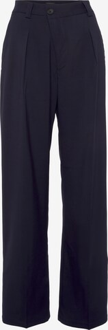 REPLAY Pleat-Front Pants in Blue: front