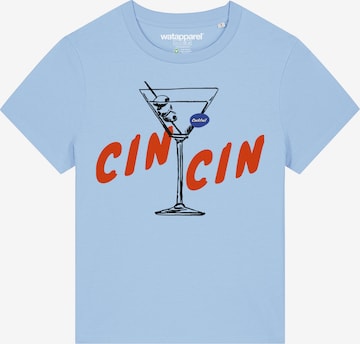 T-shirt 'Cin Cin' Watapparel en bleu : devant