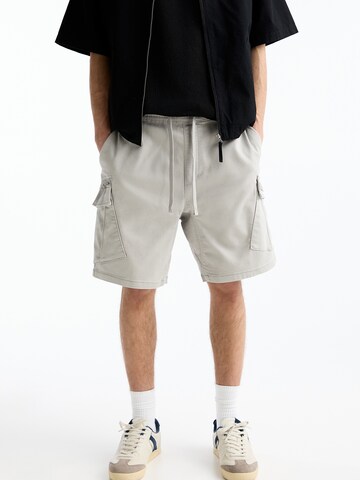 Pull&Bear Loosefit Shorts in Grau: predná strana