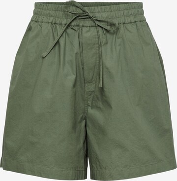 Pantalon 'Ava' PIECES en vert : devant