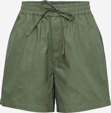 PIECES Trousers 'Ava' in Green: front