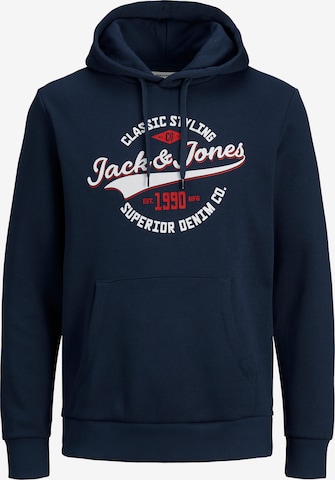 Sweat-shirt JACK & JONES en bleu : devant