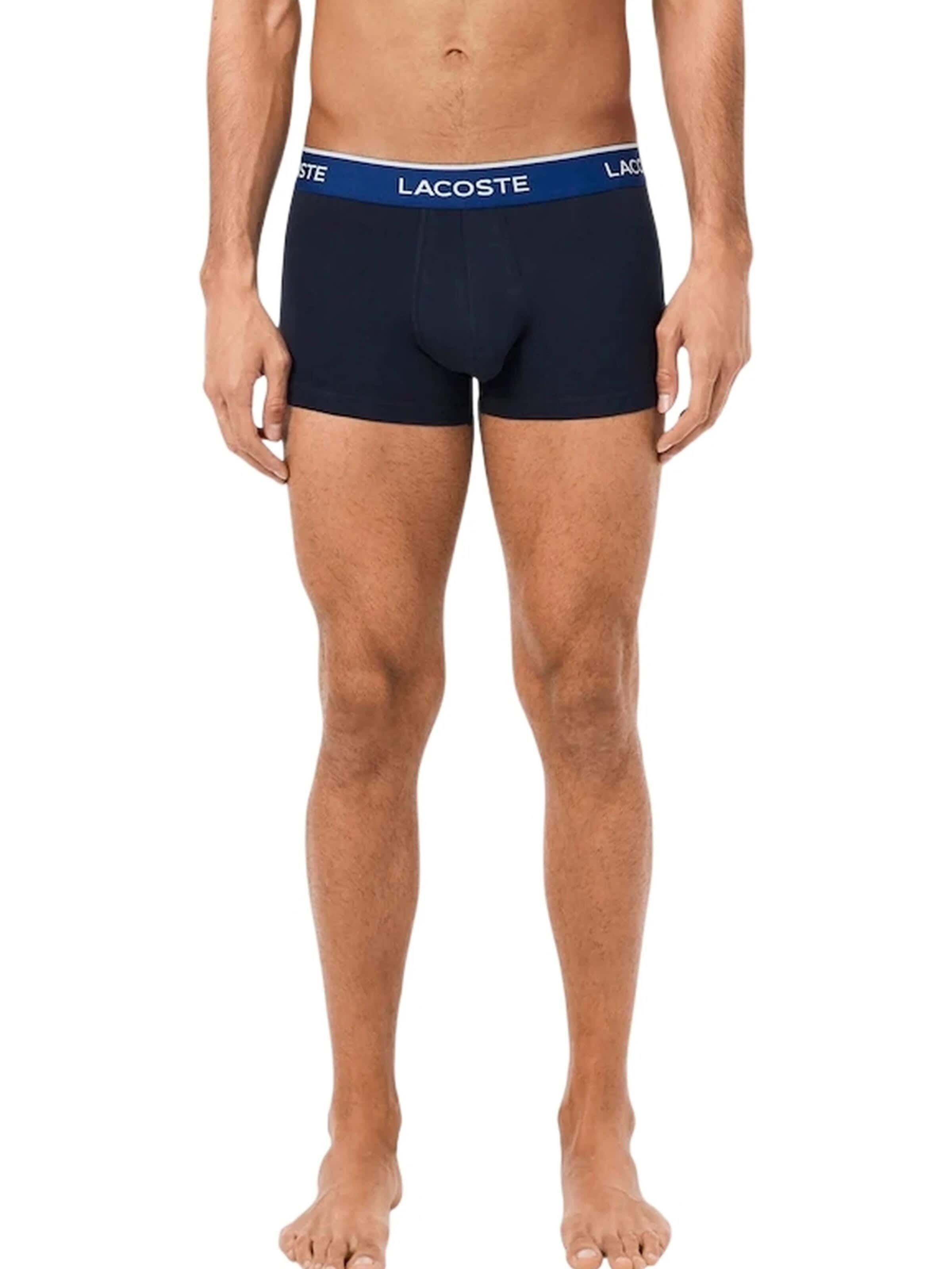 LACOSTE - Calzoncillo boxer en azul