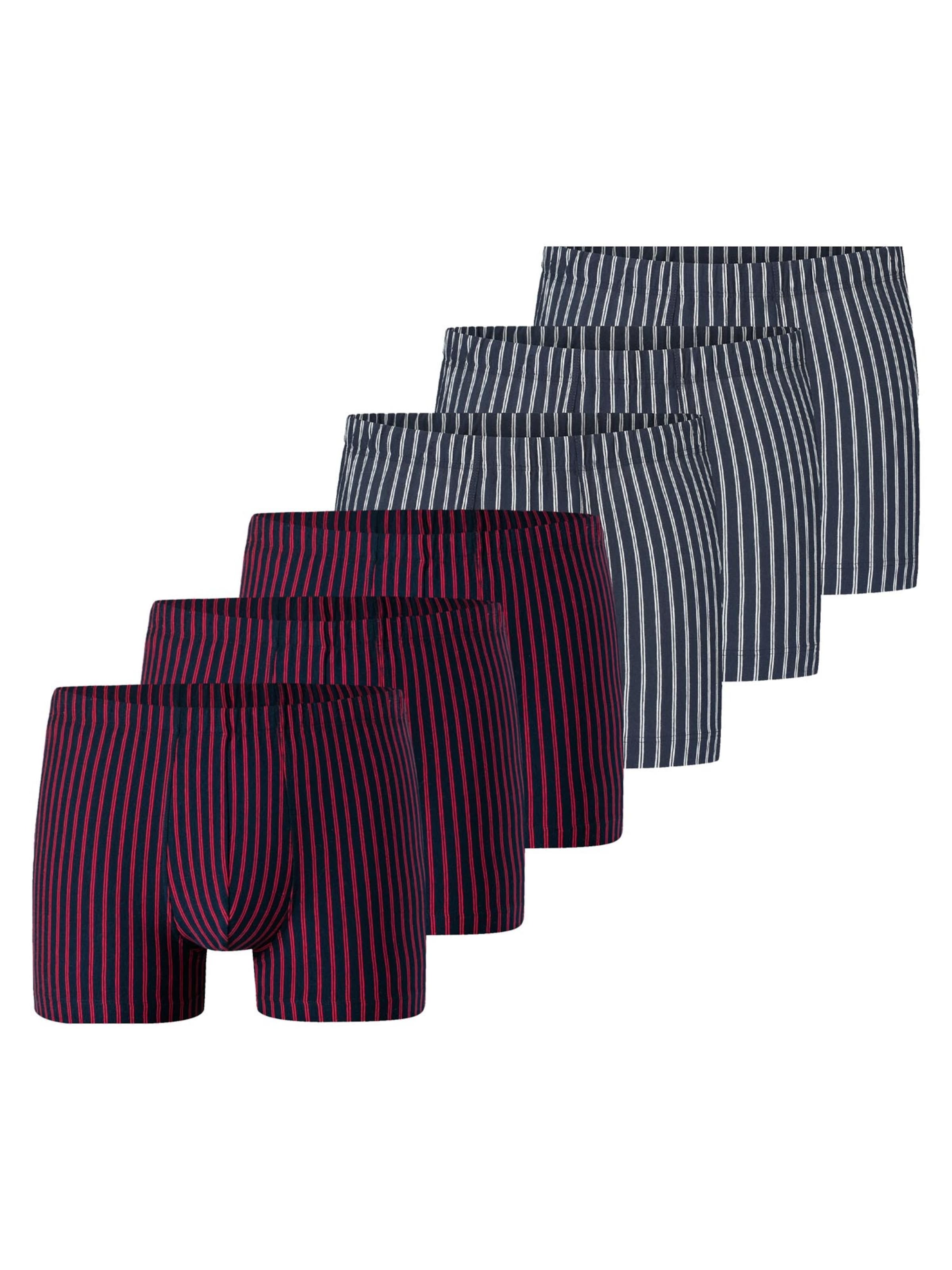 SCHIESSER Boxershorts '95/5 Essentials Organic Cotton' in Rood: voorkant