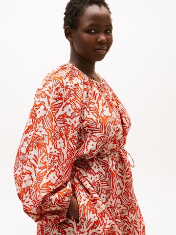 Robe Tommy Hilfiger Curve en orange