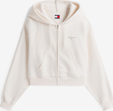 Tommy Jeans Кофта на молнии в Белый: спереди