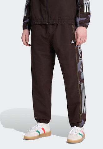 ADIDAS PERFORMANCE Tapered Sports trousers 'AMG' in Brown: front