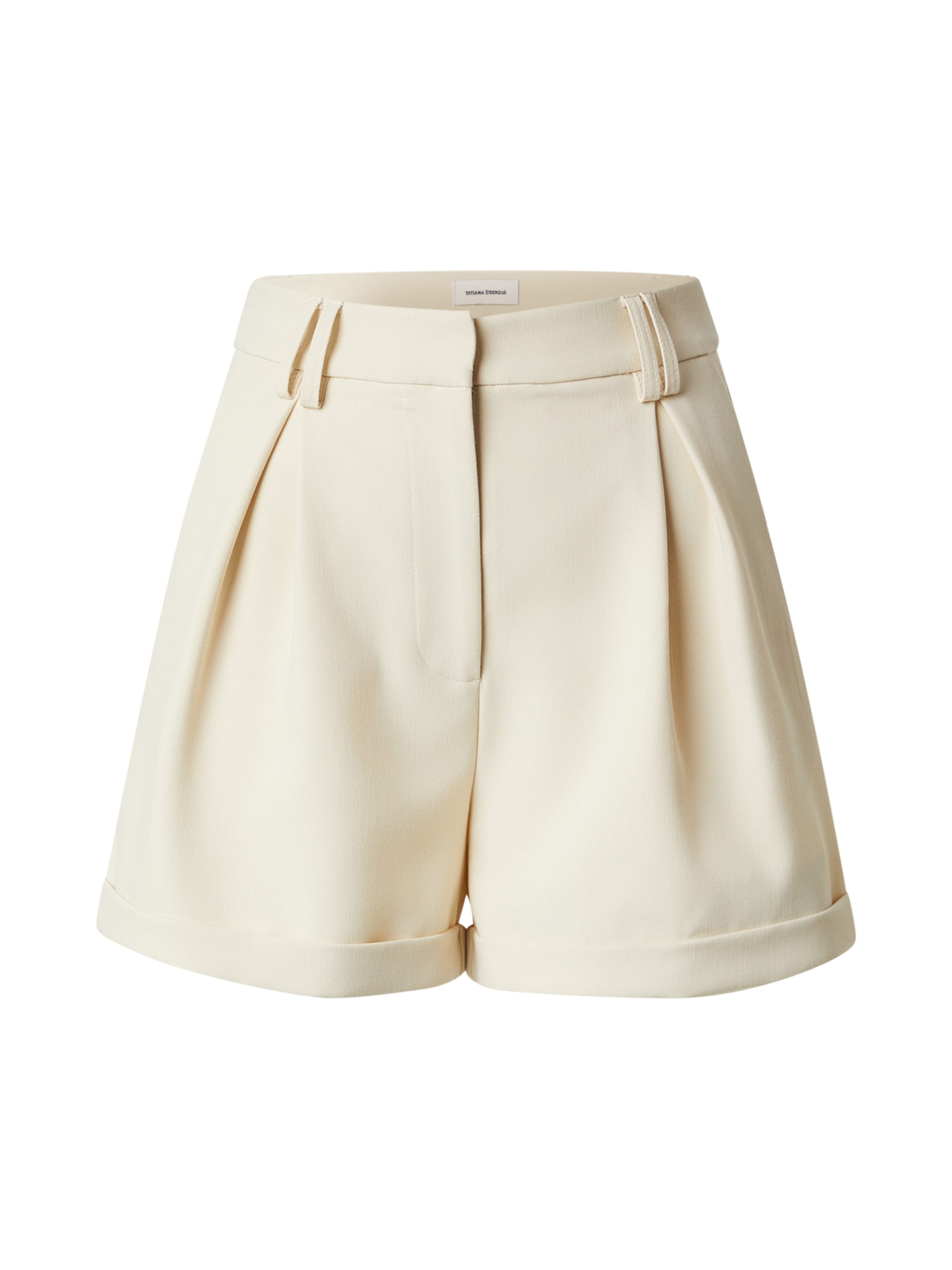 Regular Pantalon à pince Tatiana Zidekova en blanc : devant