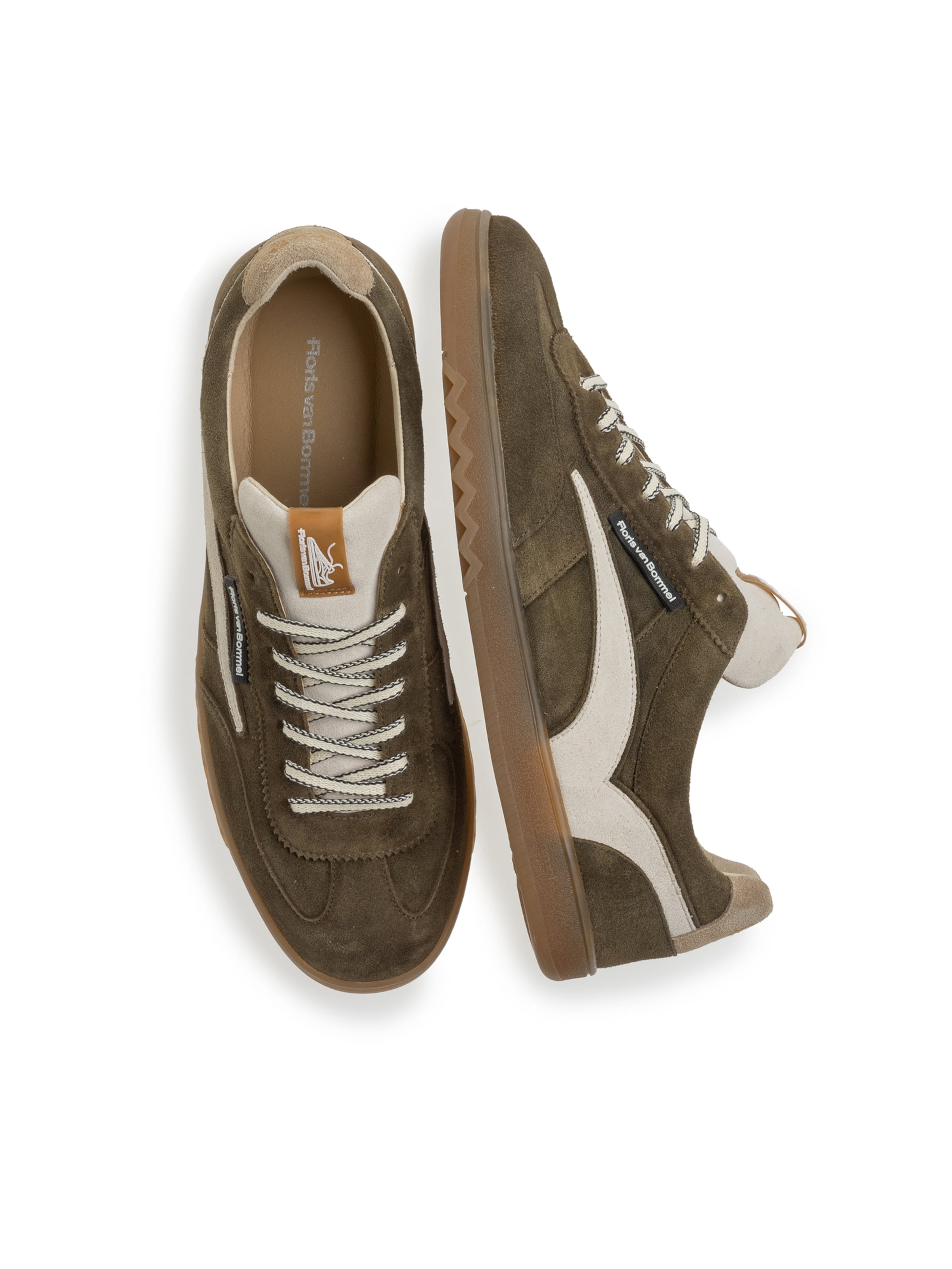 Baskets basses 'De Zaler 01' Floris van Bommel en vert